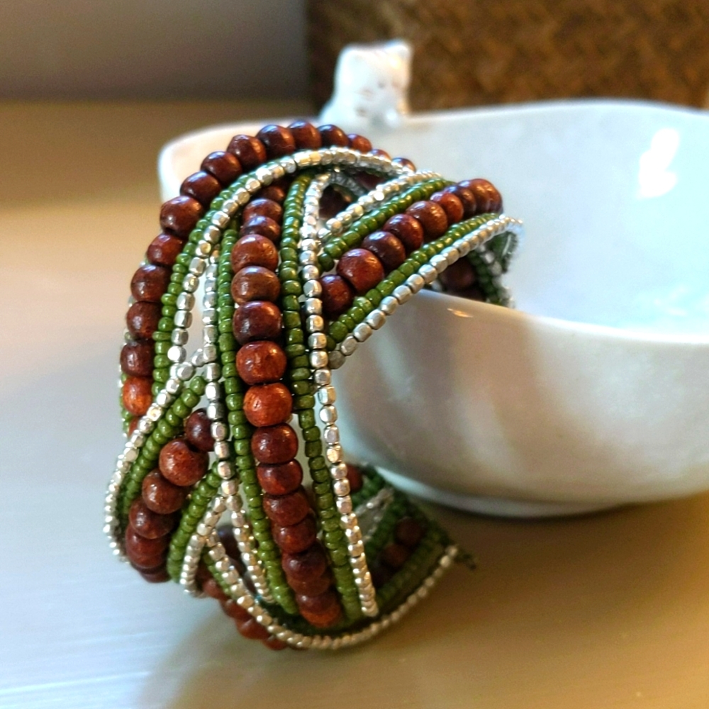 Beaded Cuff Bracelet